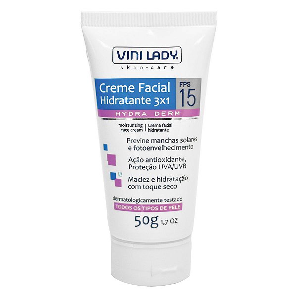 Creme Hidratante Facial FPS 15 50g