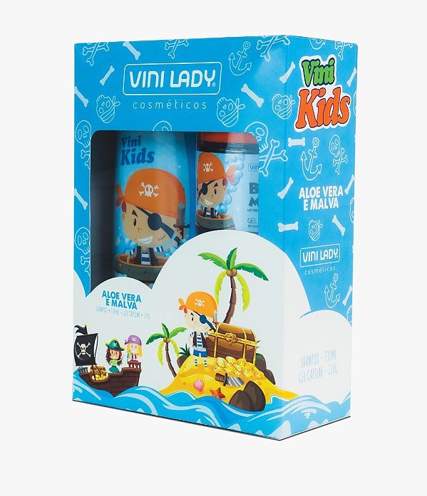 Kit Kids Shampoo Aloe Vera e Malva + Gel