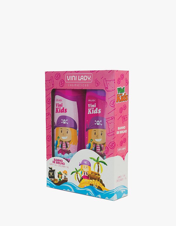 Kit Vini Kids Shampoo + Condicionador Banho de Brilho