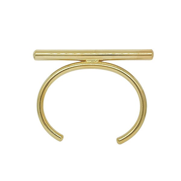 Bracelete de Tubo Metal Banhado - Design Inovador para um Toque Especial