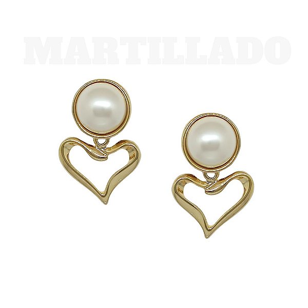 Brinco de Pressão PARIS Martillado - Romantismo e Charme Cosmopolita