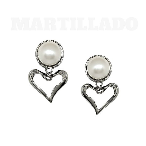 Brinco de Pressão PARIS Martillado - Romantismo e Charme Cosmopolita