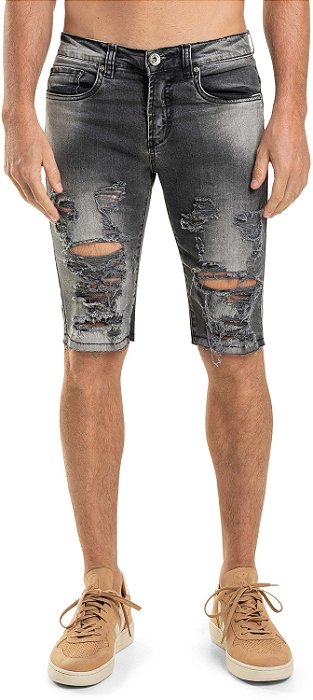 bermuda jeans masculina sawary