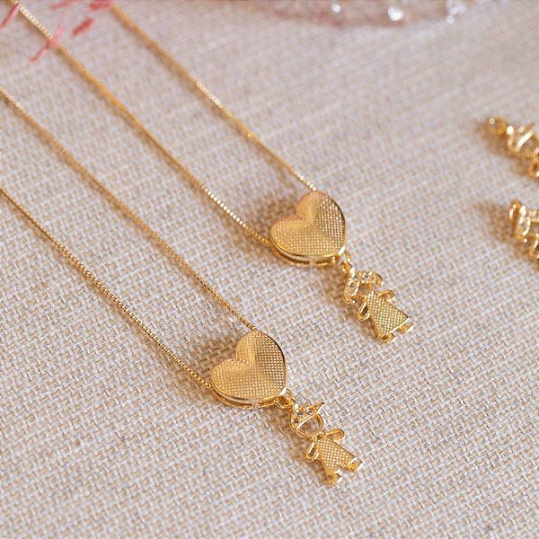 Colar coração Menina