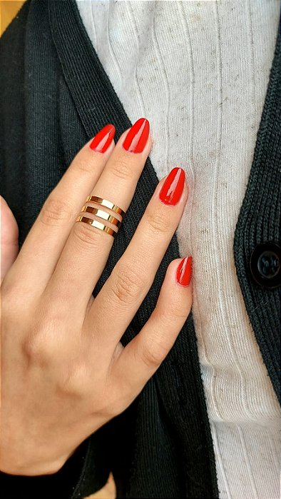 Anel ajustável fio triplo