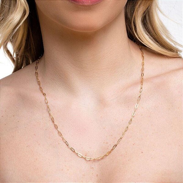 Colar longo elo cartier 70 cm