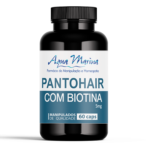 Pantohair com Biotina 5mg - 60 Caps