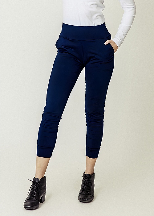 Calça Jogger Feminina Térmica Azul Marinho