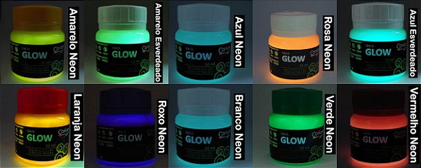 Ponto Glow 50ml Tinta Corion Para Alça e Maça de mira de armas - Brilha Escuro sem Luz Negra