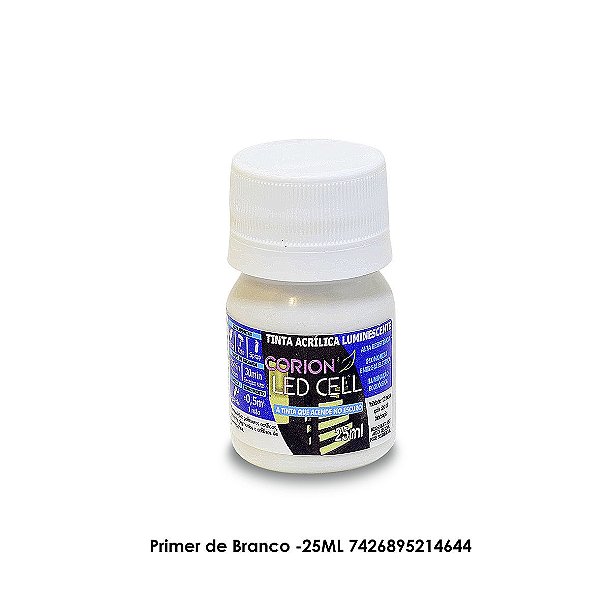 Primer Branco de Fundo 25ML especial para Tinta Corion Glow