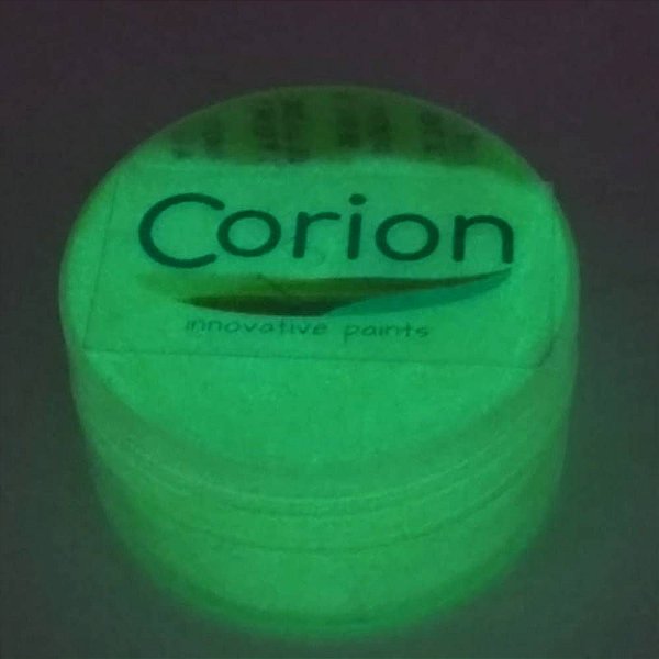 Po Glow Corion 10gr Cor Verde Neon - Brilha No Escuro Sem Luz Negra. Fotoluminescente