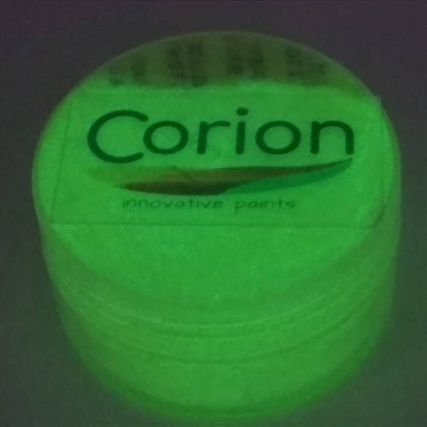 Po Glow Corion 10gr Cor Amarelo Neon - Brilha No Escuro Sem Luz Negra. Fotoluminescente