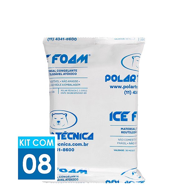 Gelo Artificial Espuma Ice Foam 300g | 08 unidades