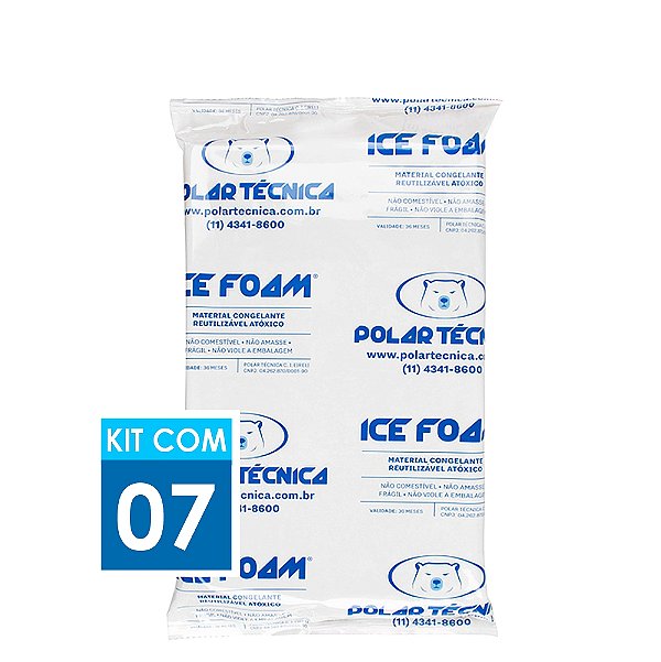 Gelo Artificial Espuma Ice Foam 900g | Kit com 07 unidades