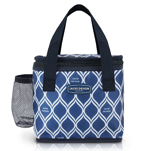 Bolsa Térmica Marmita Lancheira Fitness Academia Azul