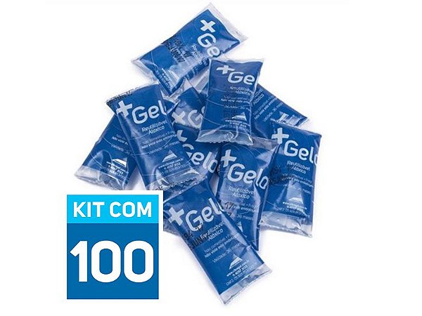 Gelo Gel Artificial Flexível +Gelo 15g | Kit com 100 unidades