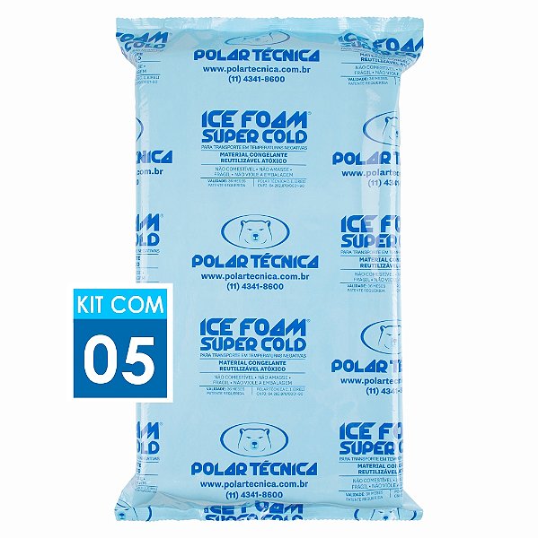 CAIXA FECHADA - PCM Ice Foam: Super Cold® 2000g | Kit com 5 unidades