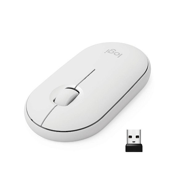 Mouse S/fio Pebble M350 Branco 910-005770 Logitech