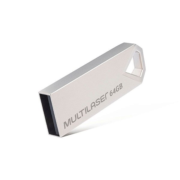 Pen Drive Multilaser Diamond 64GB USB 2.0 Metálico - PD852