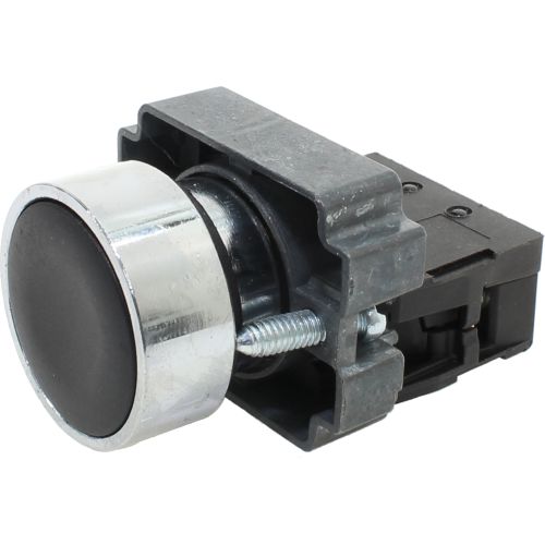 M20AFR-B-1A PULSADOR FACEADO 22MM METÁLICO 1NA PRETO I23302 METALTEX