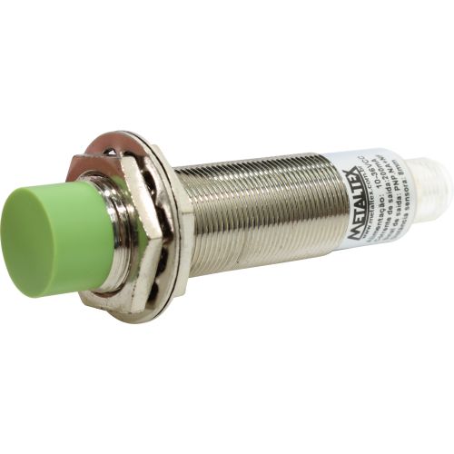 I18-8-DPC-K12 SENSOR INDUTIVO NÃO FACEADO M18 8MM PNP COM CONECTOR M12 NA + NF I08883 METALTEX