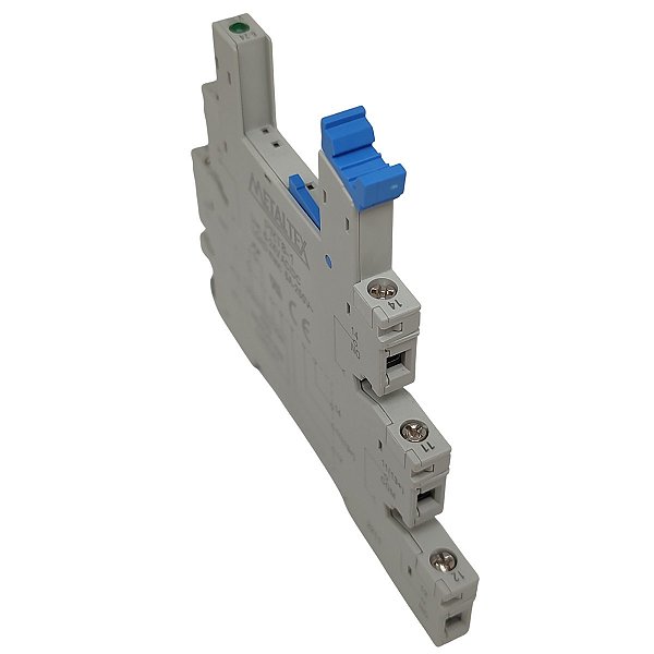 PRT8-1 SOQUETE PARA RELÉ JZ FAIXA DE TENSÃO 12-24VCC/VCA FIXAÇÃO TRILHO DIN METALTEX