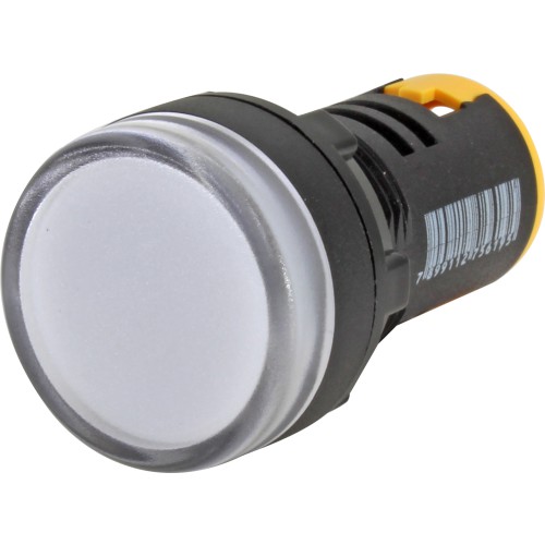 L20-AR1-WP SINALEIRO LED 22MM 110VCC/VCA BRANCO I25428 METALTEX