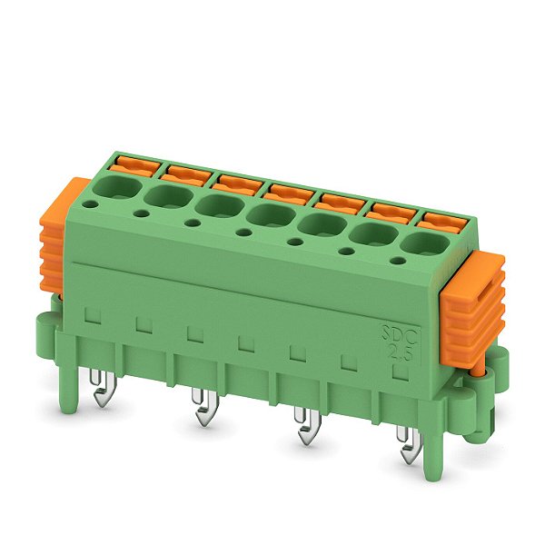 SDC 2,5/ 7-PV-5,0-ZB CONECTOR PLUGÁVEL DIRETO VERDE 1864082 PHOENIX CONTACT