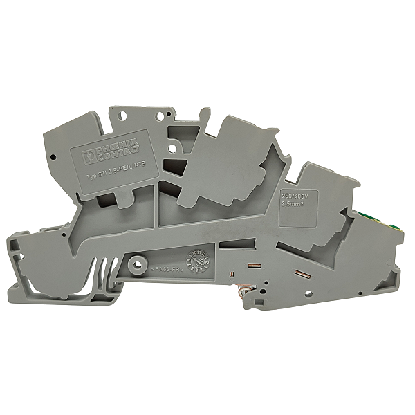 STI 2,5-PE/L/TG BORNE DE PROTEÇÃO PARA INSTALAÇÃO CINZA 3039942 PHOENIX CONTACT