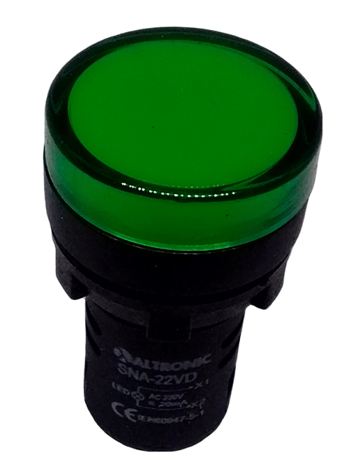 SNA-22VD SINALEIRO LED 22MM 220V VERDE ALTRONIC