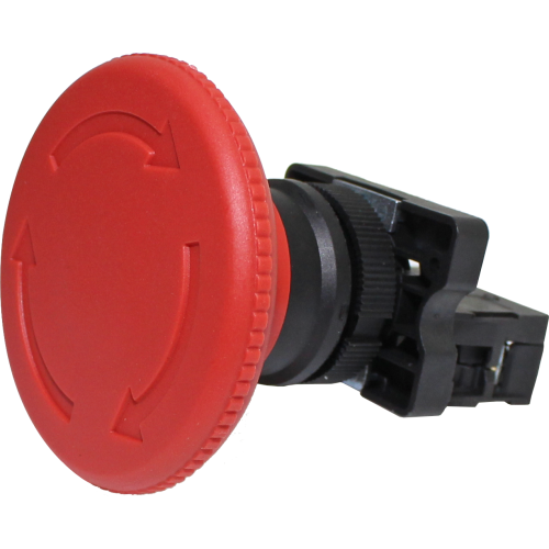 P20BYR-R-1B BOTÃO DE EMERGÊNCIA 22MM PLÁSTICO COM COGUMELO 60MM VERMELHO 1NF I10413 METALTEX