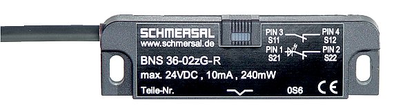 BNS 36-02/01Z-L 5M SENSOR MAGNÉTICO DE SEGURANÇA COM CABO DE 5M 11960203 SCHMERSAL