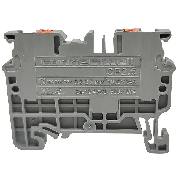 CP2.5 CONECTOR DE PASSAGEM DIRETA PUSH-IN 2.5MM² CINZA CONNECTWELL