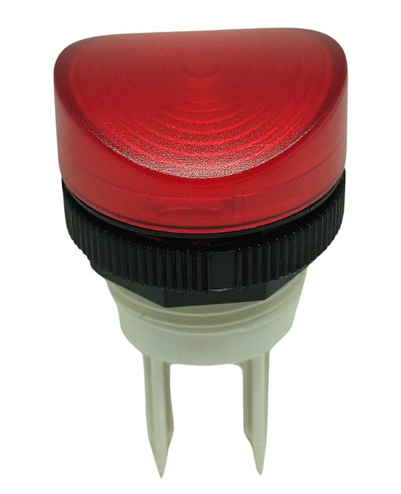 CLV 2/13 + CLP001 + S1LS/13 220VCA BA9S SINALEIRO 22MM ALUMÍNIO FACEADO VERMELHO 14621813 SCHMERSAL