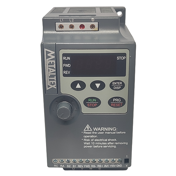 IF10-201-1 INVERSOR DE FREQUÊNCIA ESCALAR COMPACTO 1HP 220V MONOFASICO I22992 METALTEX