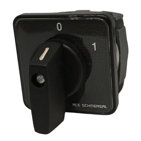 RT16/A2B03(61002) CHAVE COMUTADORA ROTATIVA LIGA/DESLIGA 16A 2P COM KNOB 60 E FIXACAO DA CHAVE TOPO 150001 SCHMERSAL