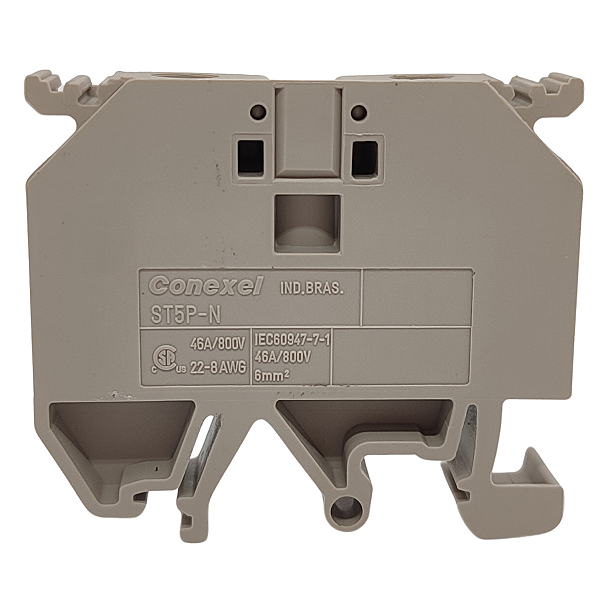 ST5P-N BORNE CONECTOR DE PASSAGEM 46A 800V 6MM² C905221.6000 WEIDMULLER CONEXEL