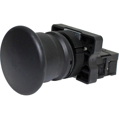 P20AMR-B-1A PULSADOR COGUMELO 22MM PLÁSTICO PRETO 1NA I23265 METALTEX
