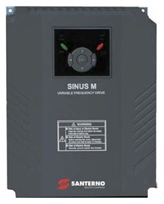 SINUS M 0011 2S/T BA2K2 INVERSOR DE FREQUÊNCIA 7,5CV 24A MONOFÁSICO/TRIFÁSICO 200-230V SANTERNO