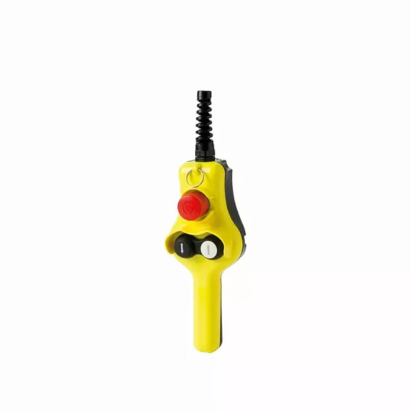 HP03 BOTOEIRA DE CONTROLE PENDENTE ERGONÔMICA COM BOTÃO DE EMERGÊNCIA VERMELHO E 2 BOTÕES GIOVENZANA