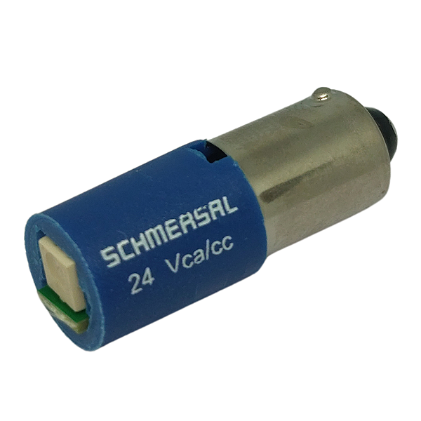 S1LS/16 24VCA/CC BA9S SINALIZADOR 1 LED SMD ALTO BRILHO AZUL 19174316 SCHMERSAL