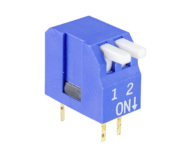 DSP-02 DIP SWITCH 90º 2 CONTATOS 49904055 METALTEX