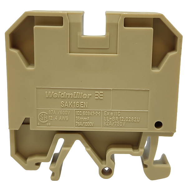 SAK 16 EN PA BORNE CONECTOR 16MM BEGE C027106.0100 WEIDMULLER CONEXEL