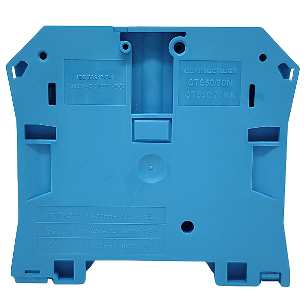 CTS50/70NBU BORNE CONECTOR DE PASSAGEM 70MM AZUL CONNECTWELL