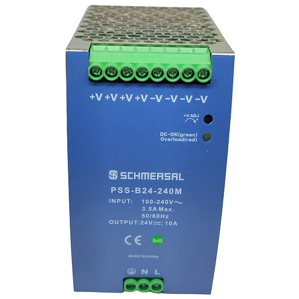 PSS-B24-240M FONTE DE ALIMENTAÇÃO 100-240VAC SAÍDA 24VCC 10A 164320 SCHMERSAL