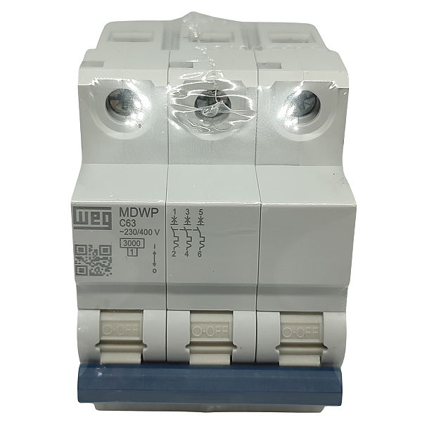 MDWP-C63-3 MINI DISJUNTOR CURVA C TRIPOLAR 230/400V 15265767 WEG
