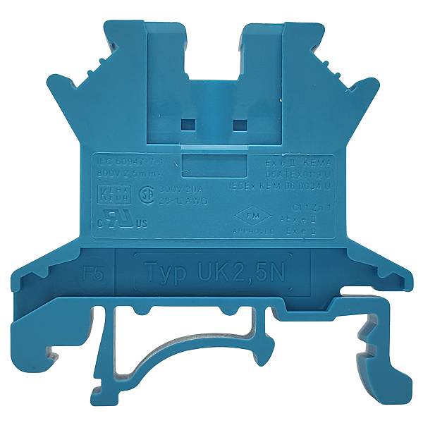 UK 2,5 N BU BORNE CONECTOR DE PASSAGEM AZUL 3003350 PHOENIX CONTACT