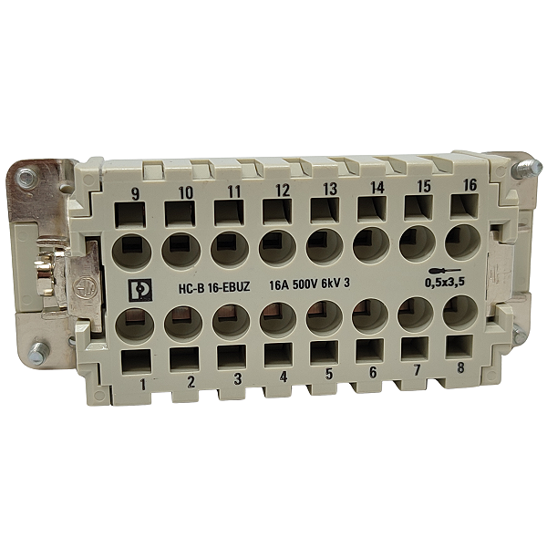 HC-B 16-EBUZ INSERTO DE CONTATO 16 PÓLOS 1687901 PHOENIX CONTACT