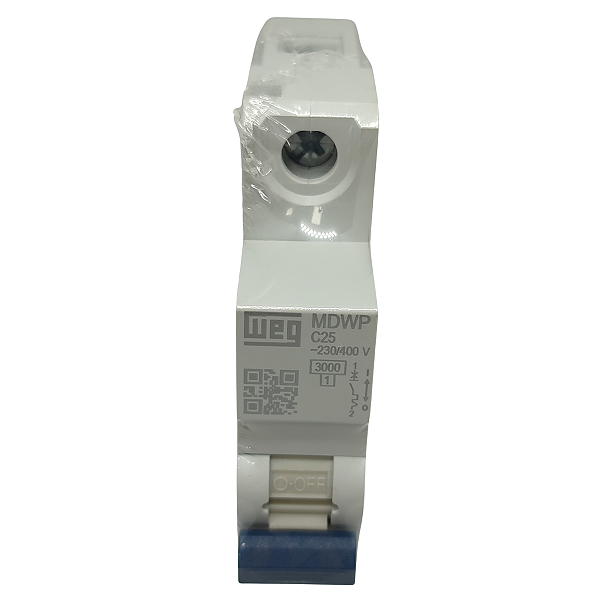 MDWP-C25-1 MINI DISJUNTOR 25A 400V 50/60HZ 1 PÓLO 15265685 WEG