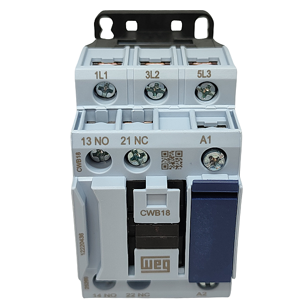 CWB18-11-30D23 CONTATOR TRIPOLAR 18A 1NA/1NF BOBINA 220V 50/60HZ 12220436 WEG